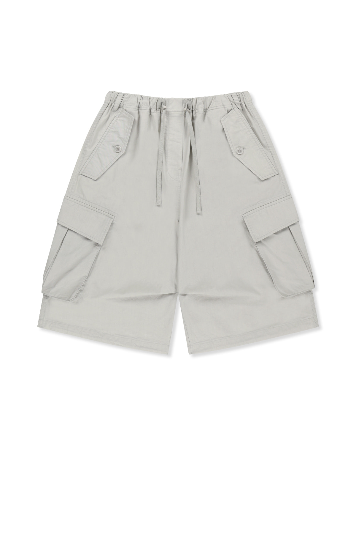 WASHED COTTON PATCH POCKET BERMUDA PANTS