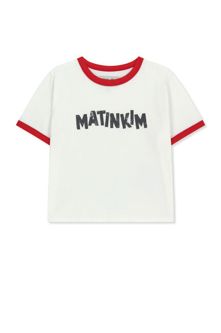 MATIN LOGO RINGER CROP TOP