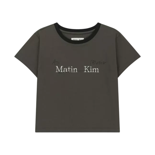 TONAL RIB LOGO CROP TOP