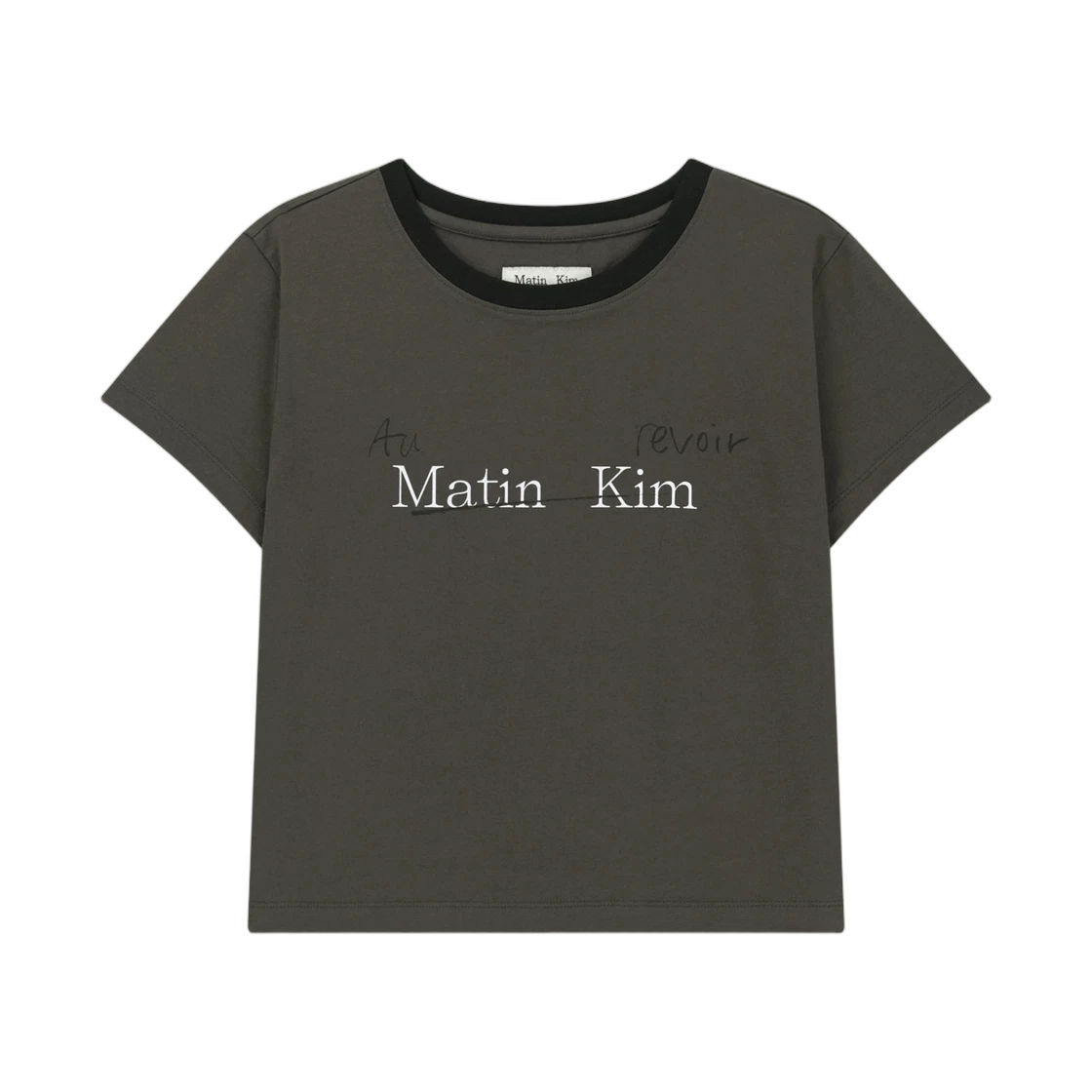 TONAL RIB LOGO CROP TOP