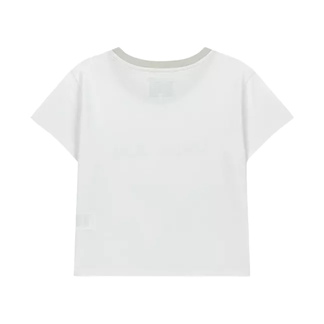 TONAL RIB LOGO CROP TOP