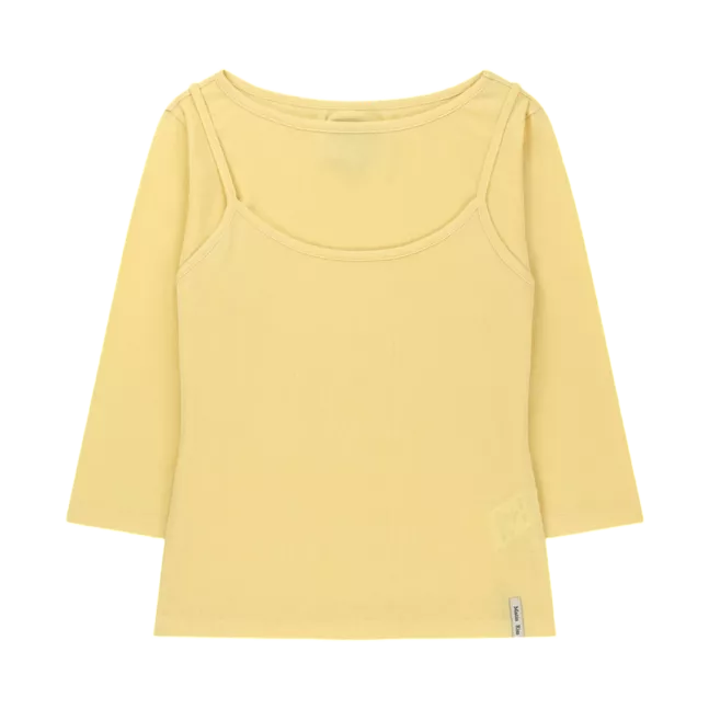 3/4 SLEEVE TOP & TANK LAYERED SET