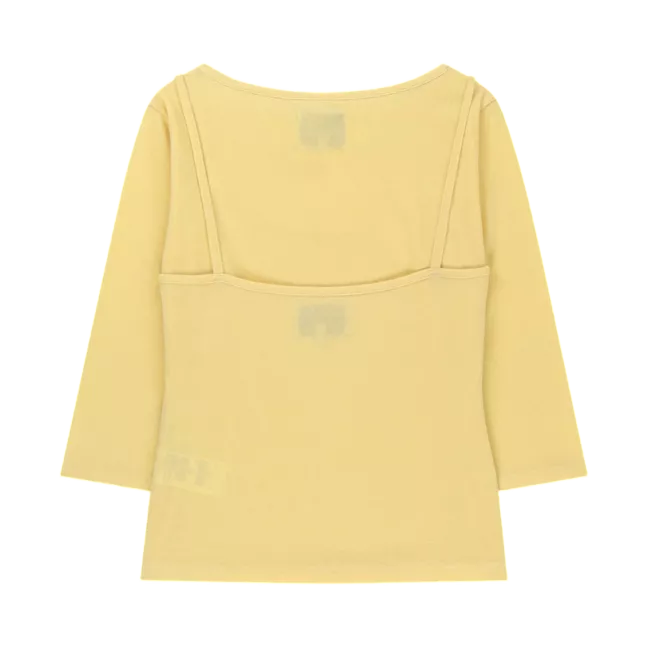 3/4 SLEEVE TOP & TANK LAYERED SET