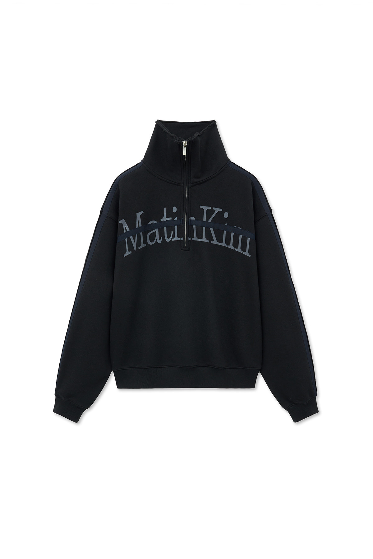 CUT OUT HALF ZIP SWEATSHIRT FOR WOMEN