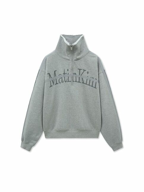 CUT OUT HALF ZIP SWEATSHIRT FOR WOMEN