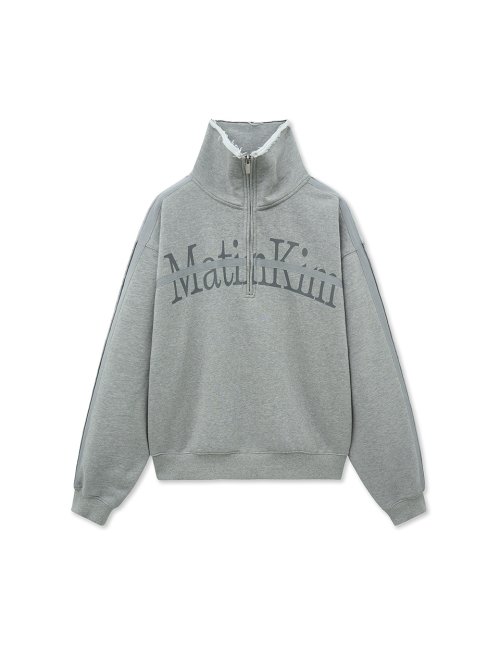 CUT OUT HALF ZIP SWEATSHIRT FOR WOMEN