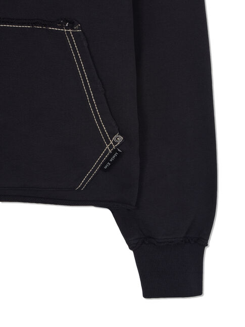 RAW CUT APPLIQUE SWEATSHIRT