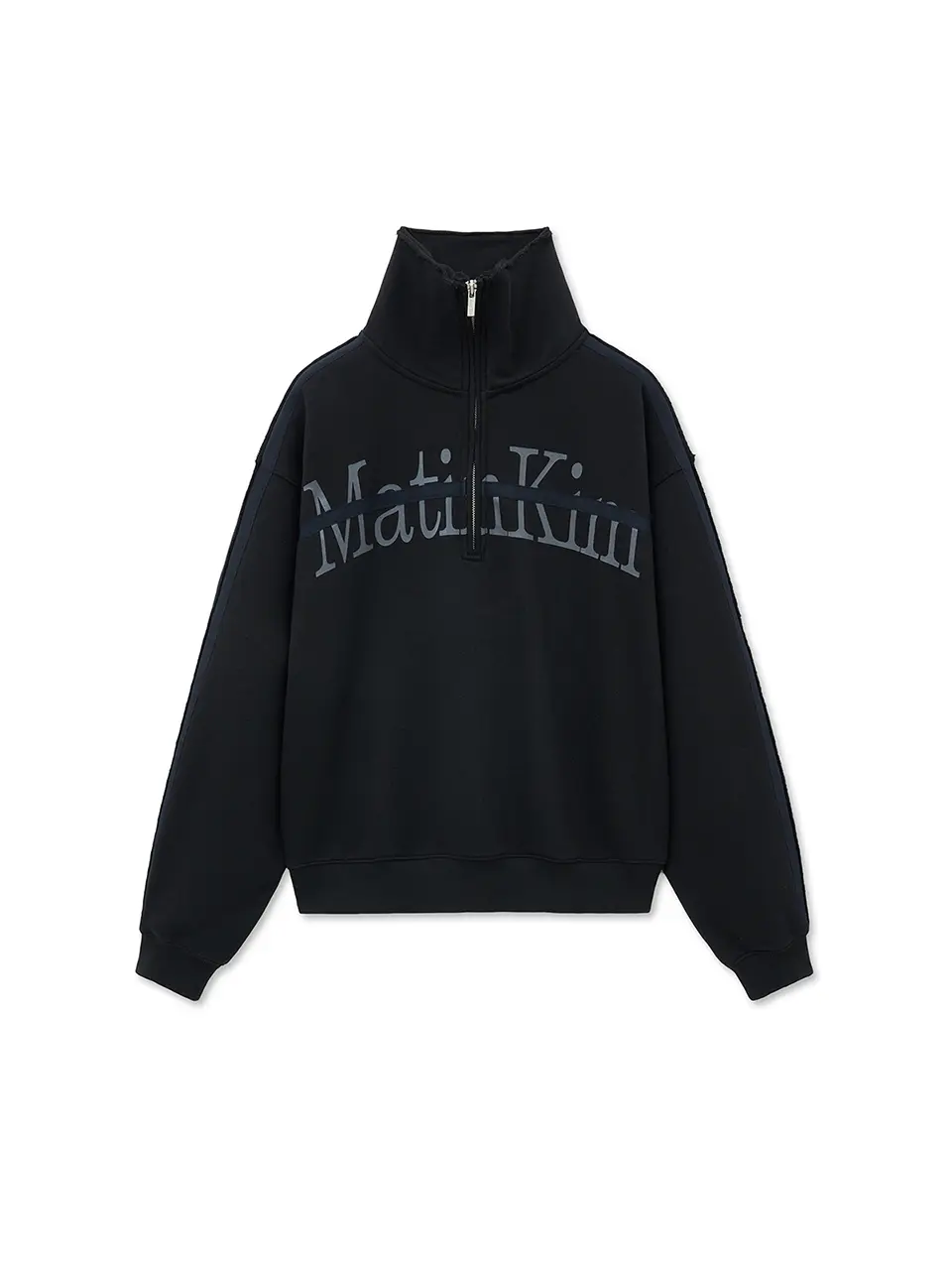 CUT OUT HALF ZIP SWEATSHIRT FOR MEN