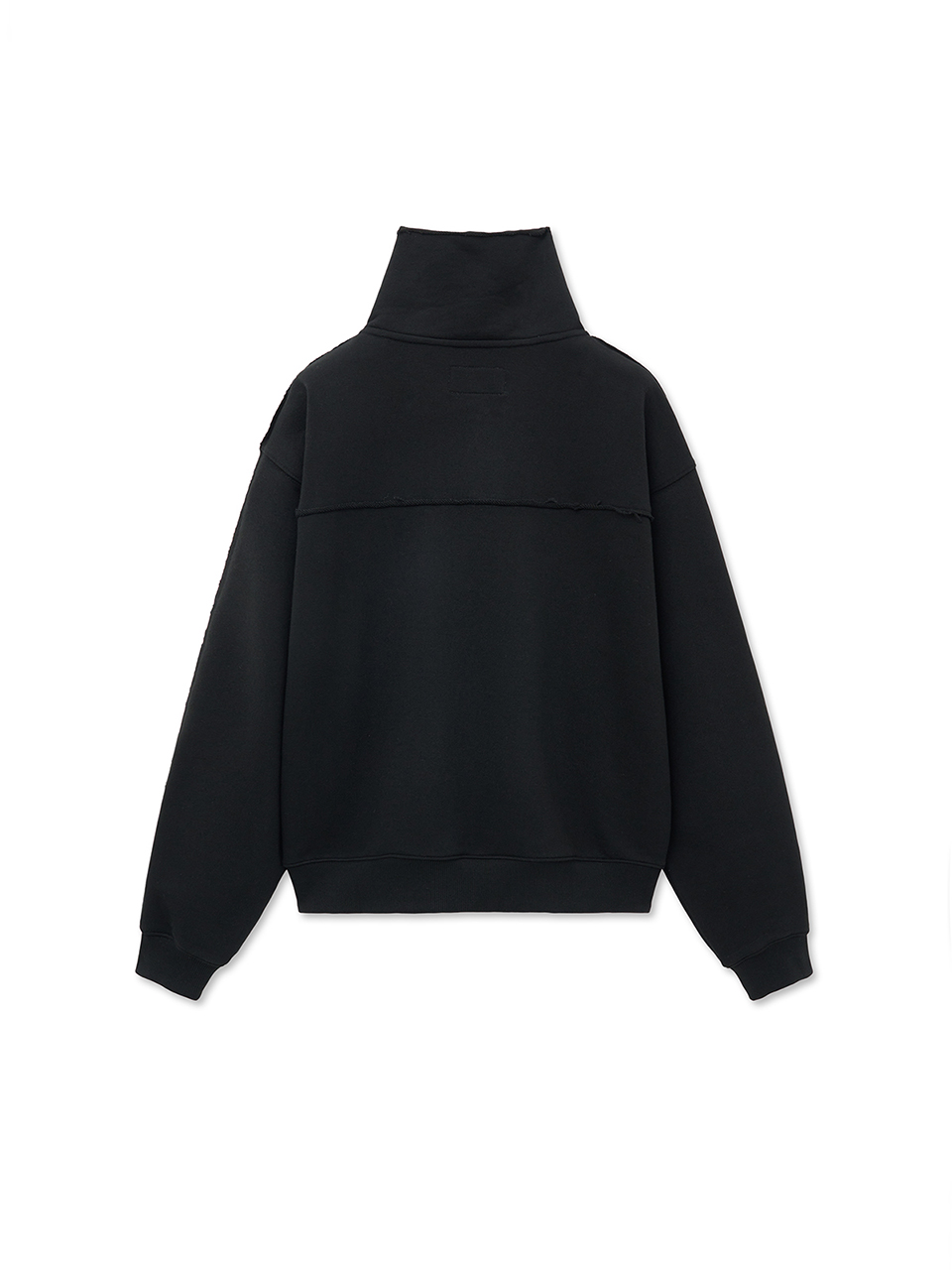 CUT OUT HALF ZIP SWEATSHIRT FOR MEN