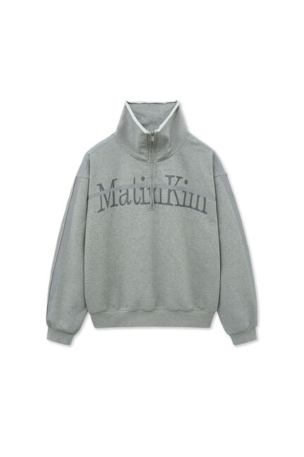 CUT OUT HALF ZIP SWEATSHIRT FOR MEN