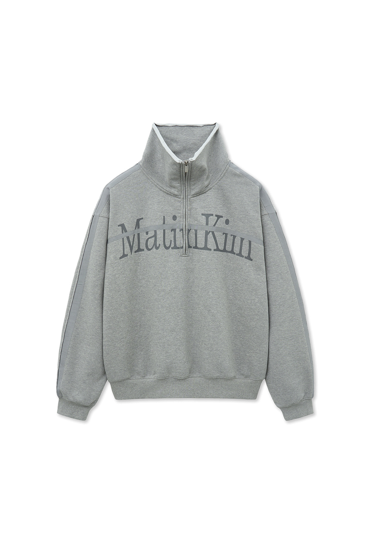 CUT OUT HALF ZIP SWEATSHIRT FOR MEN