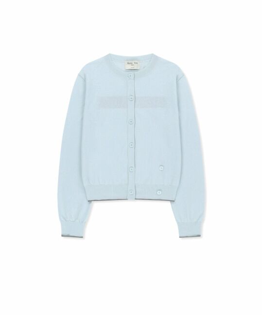BACK LOGO SHEER CARDIGAN FOR WOMEN