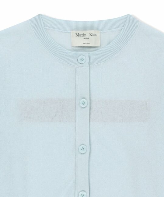 BACK LOGO SHEER CARDIGAN FOR WOMEN