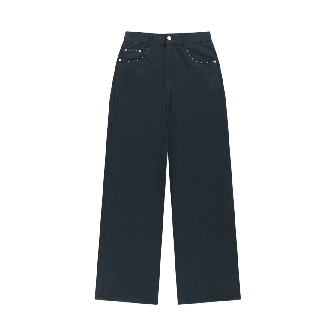STUD POINT COLOR DENIM PANTS