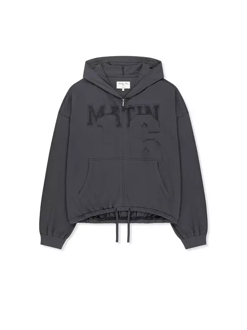 MATIN 16 APPLIQUE LOGO HOODY ZIP UP