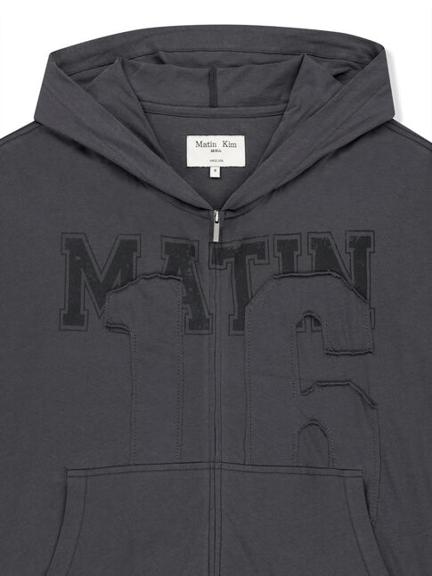 MATIN 16 APPLIQUE LOGO HOODY ZIP UP