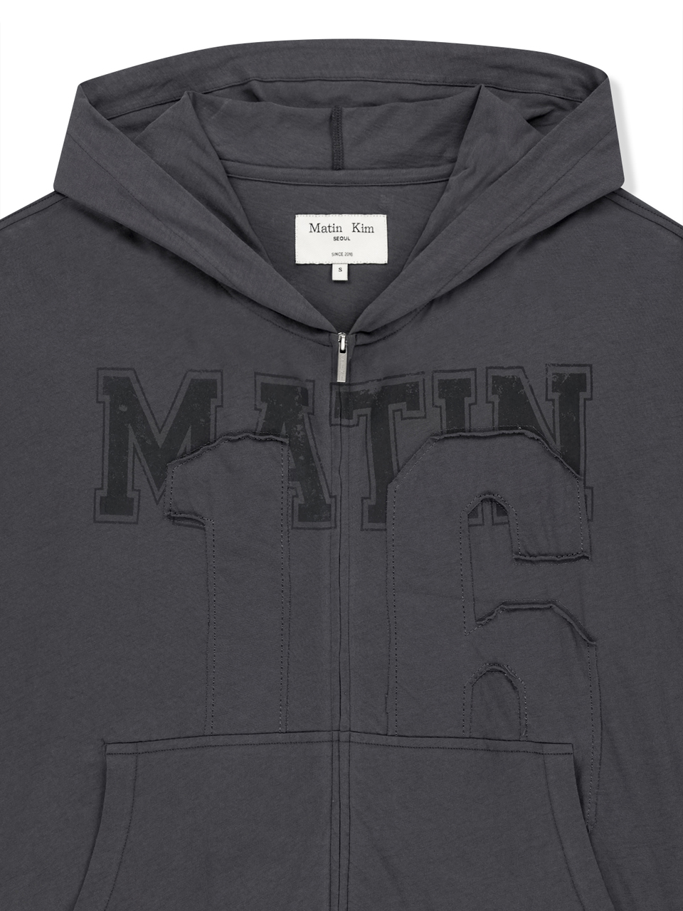 MATIN 16 APPLIQUE LOGO HOODY ZIP UP