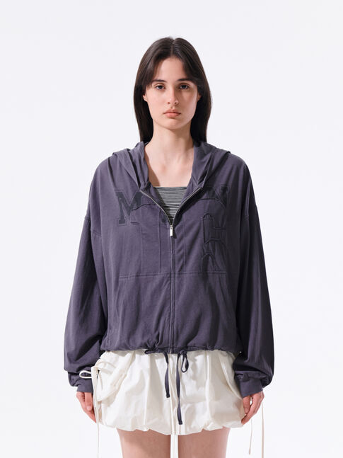 MATIN 16 APPLIQUE LOGO HOODY ZIP UP