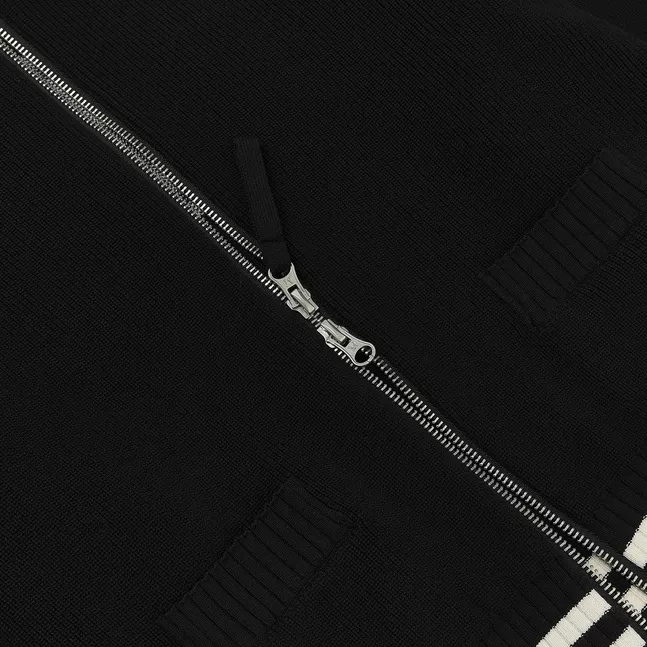 SPELL POINT STRIPE WOOL BLENDED KNIT CARDIGAN