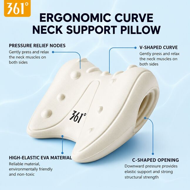 Neck Stretcher Cervical Traction Pillow - 3