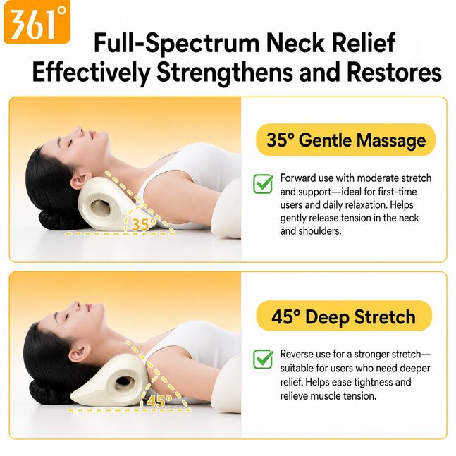 Neck Stretcher Cervical Traction Pillow - 4