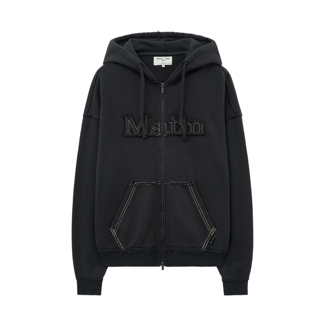 RAW CUT APPLIQUE HOODY ZIP UP