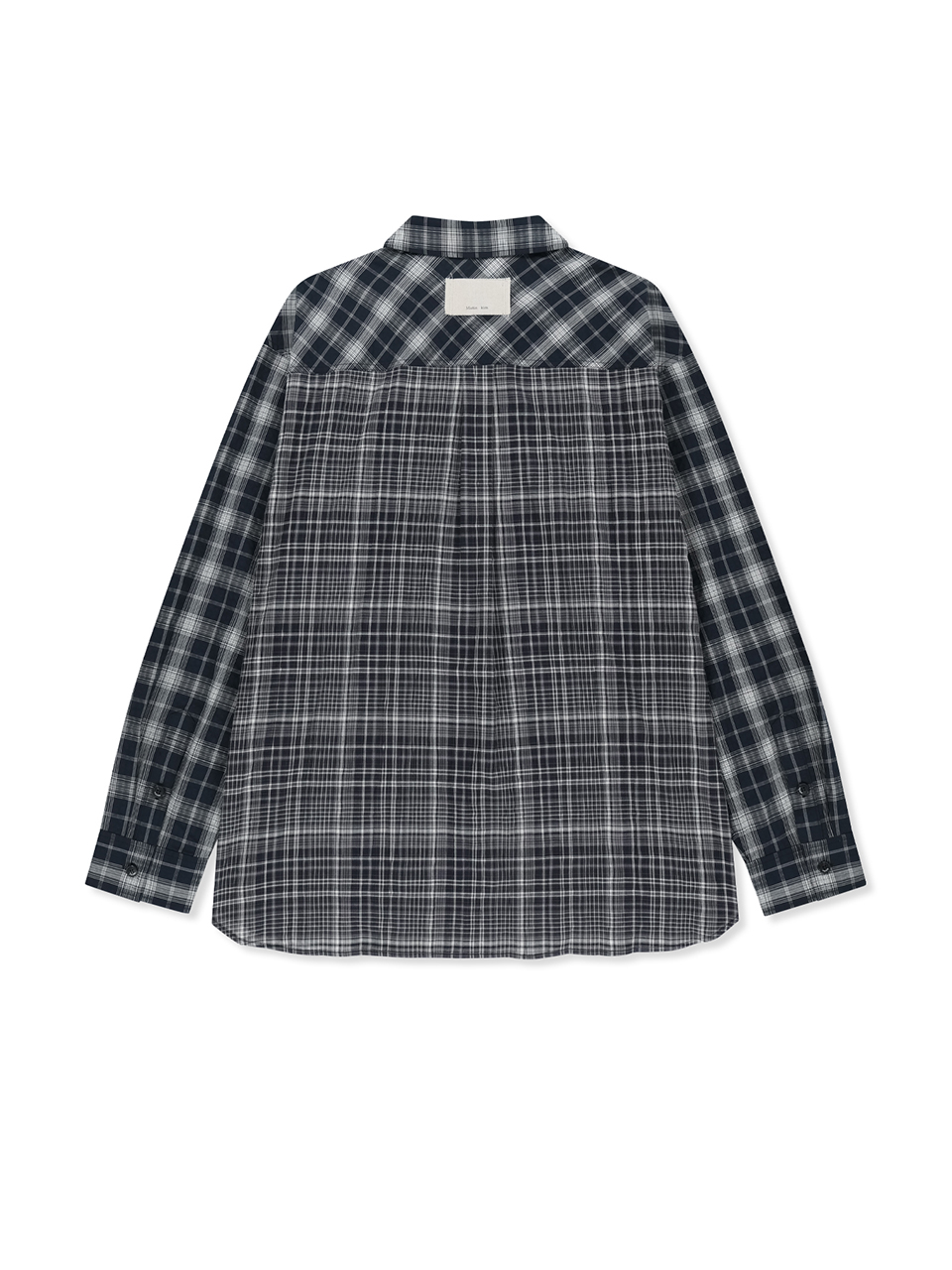 MIXED CHECK OVER FIT SHIRT