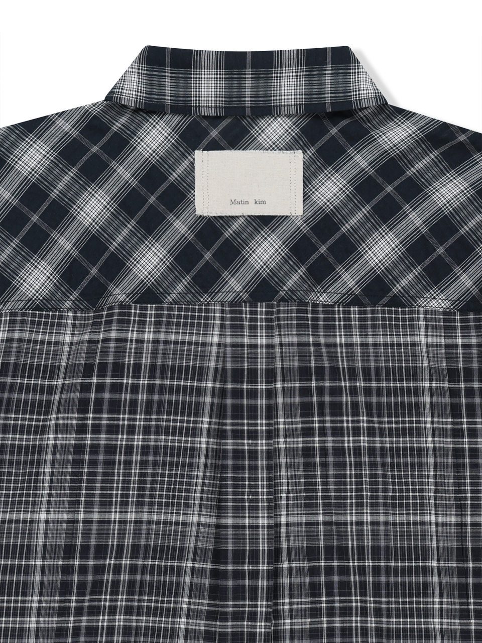 MIXED CHECK OVER FIT SHIRT