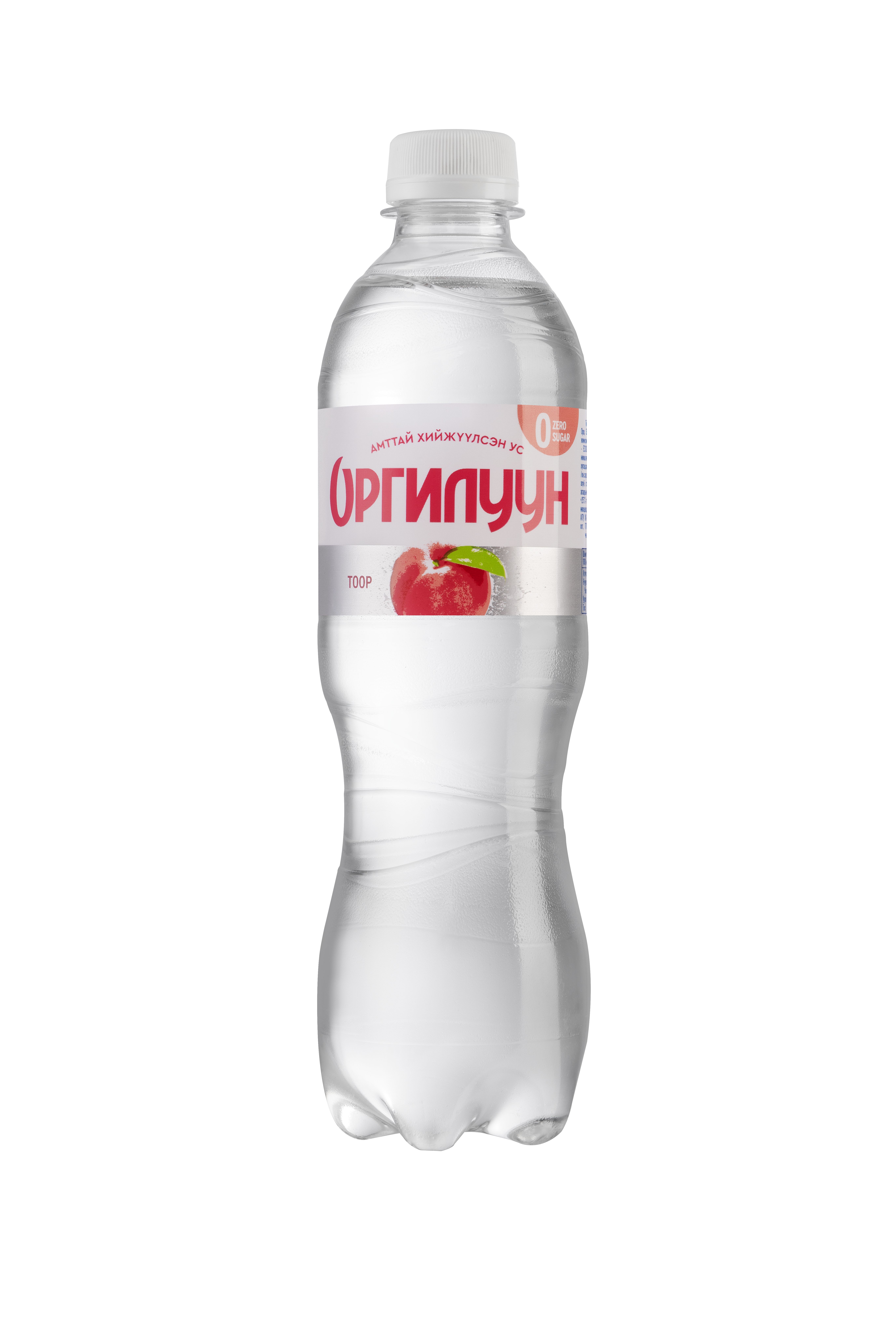 Orgiluun zero PET 0.5 L /peach/