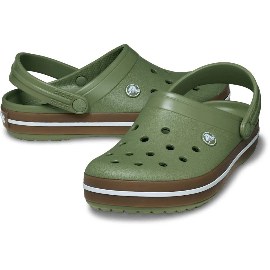 Crocs Crocband Gum Clogs Brown
