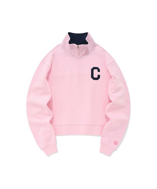 WOMEN C LOGO HALF ZIP-UP