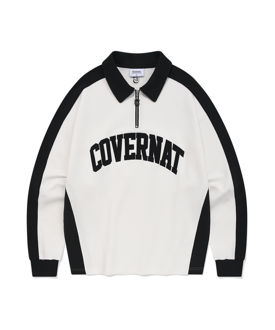 ARCH LOGO HALF ZIP-UP SWEATSHIRT
