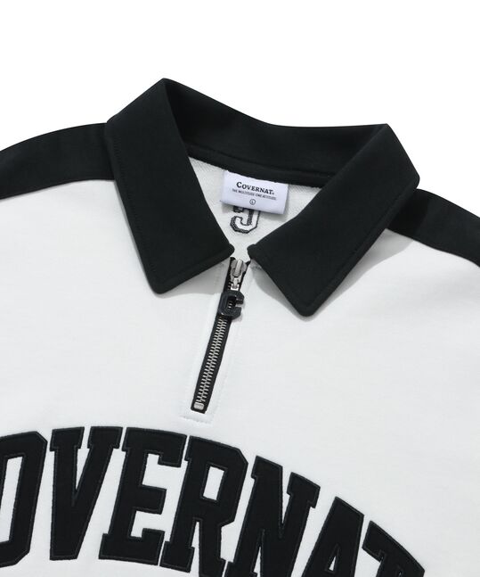ARCH LOGO HALF ZIP-UP SWEATSHIRT