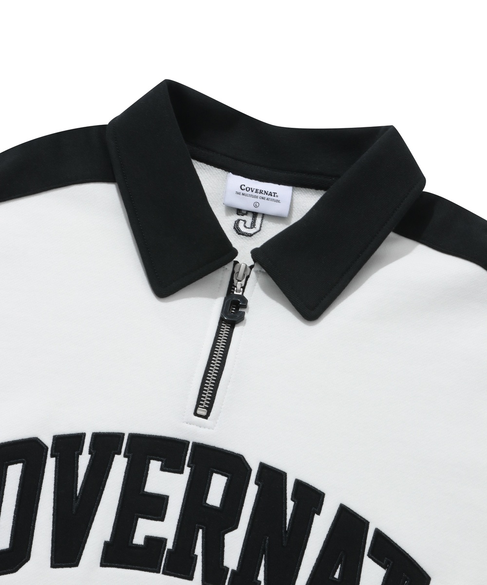 ARCH LOGO HALF ZIP-UP SWEATSHIRT