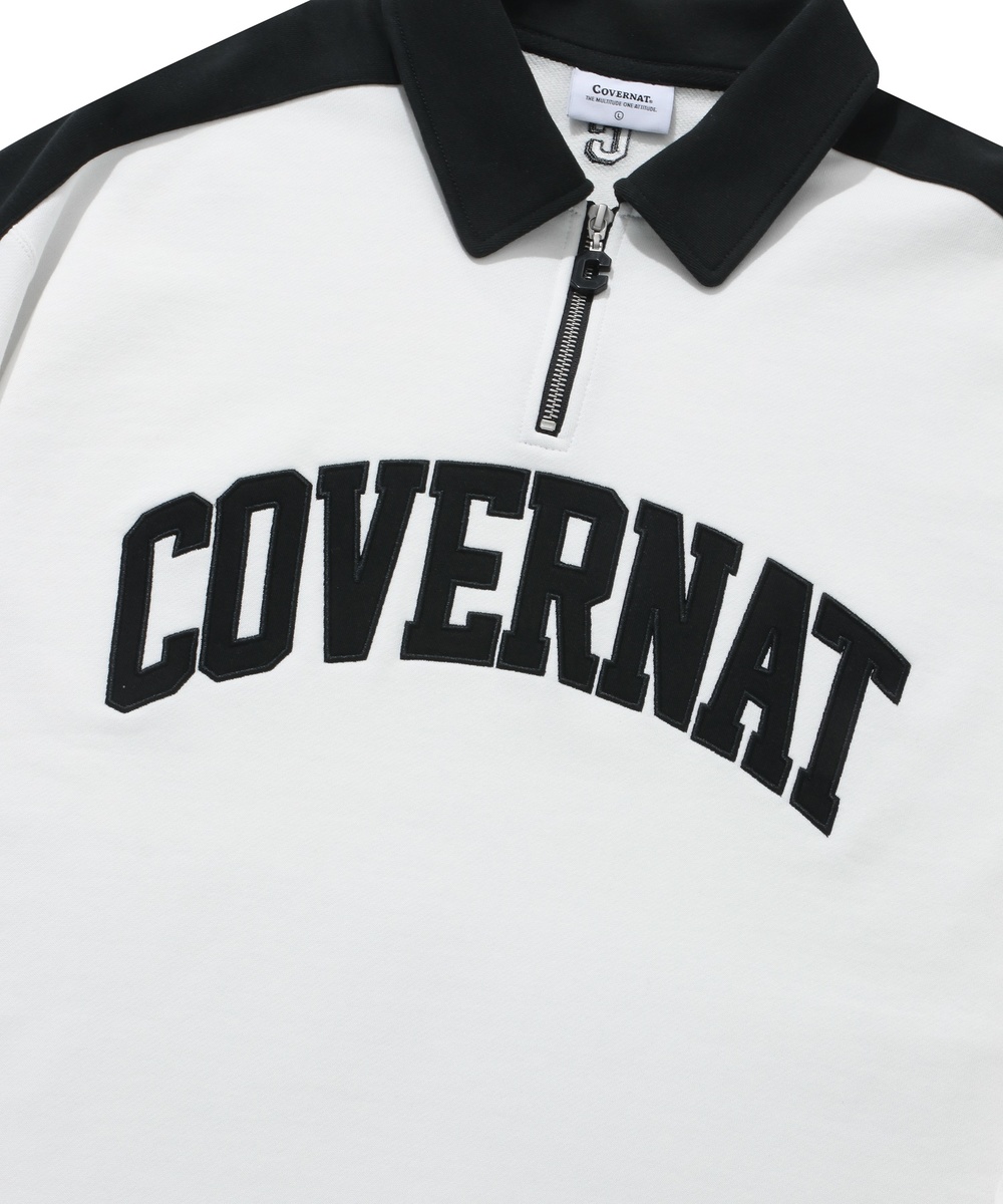 ARCH LOGO HALF ZIP-UP SWEATSHIRT