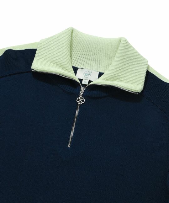 WOMEN HALF ZIP-UP KNIT