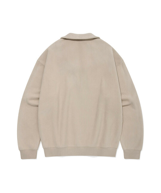SMALL C LOGO CORDUROY HALF ZIP-UP