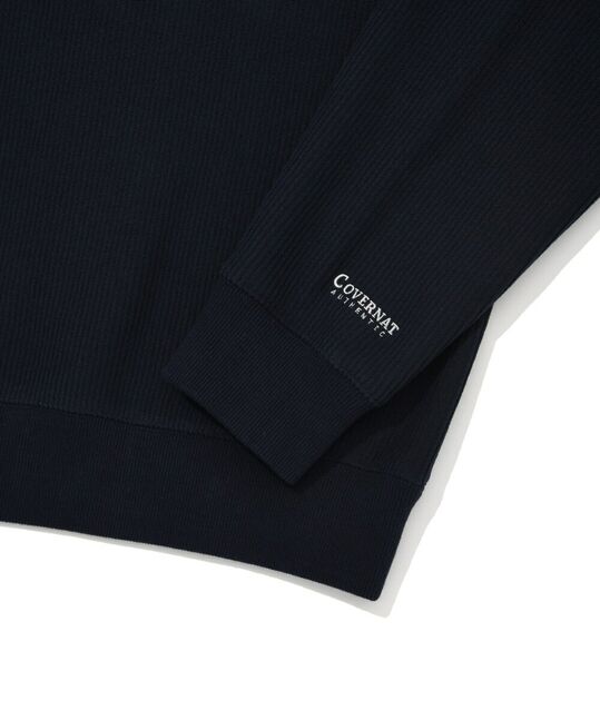 SMALL C LOGO CORDUROY HALF ZIP-UP