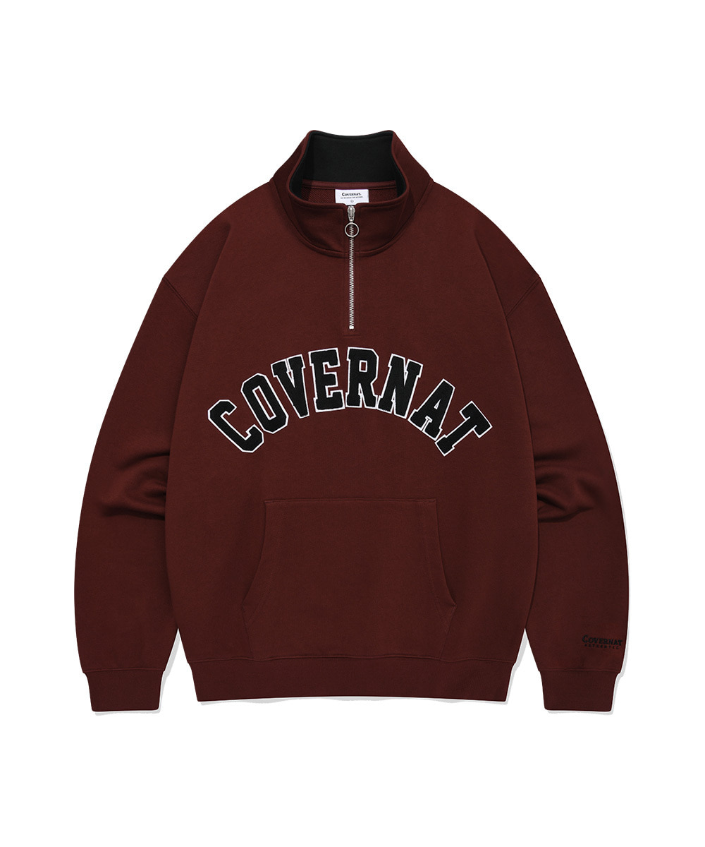 ARCH LOGO HALF ZIP-UP SWEATSHIRT