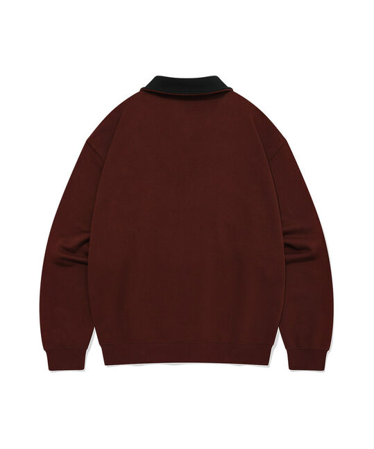 ARCH LOGO HALF ZIP-UP SWEATSHIRT