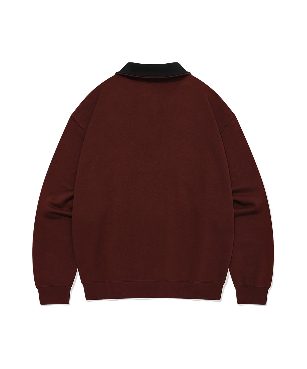 ARCH LOGO HALF ZIP-UP SWEATSHIRT