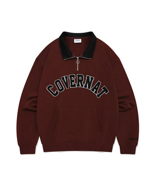 ARCH LOGO HALF ZIP-UP SWEATSHIRT