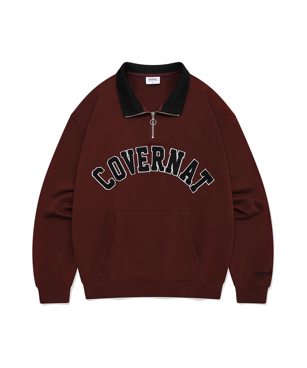ARCH LOGO HALF ZIP-UP SWEATSHIRT