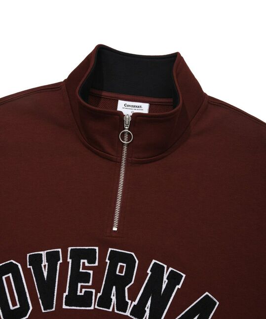 ARCH LOGO HALF ZIP-UP SWEATSHIRT