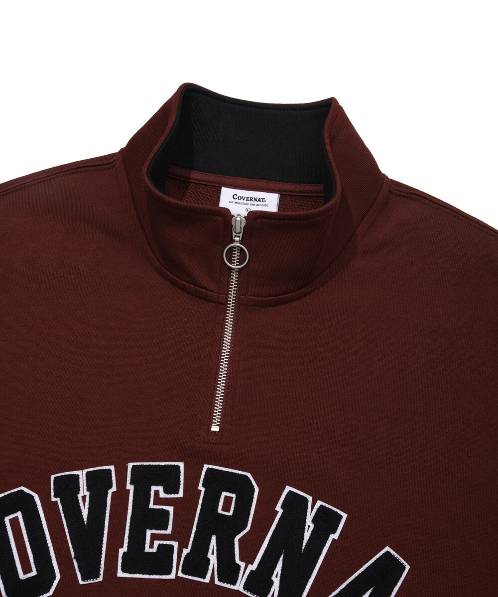 ARCH LOGO HALF ZIP-UP SWEATSHIRT