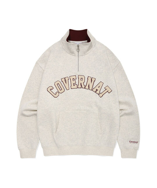 ARCH LOGO HALF ZIP-UP SWEATSHIRT