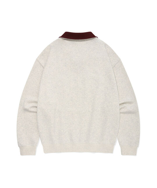 ARCH LOGO HALF ZIP-UP SWEATSHIRT