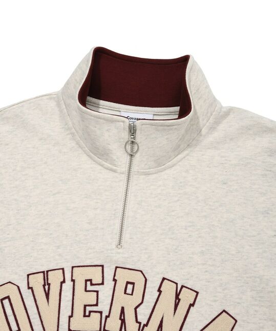 ARCH LOGO HALF ZIP-UP SWEATSHIRT