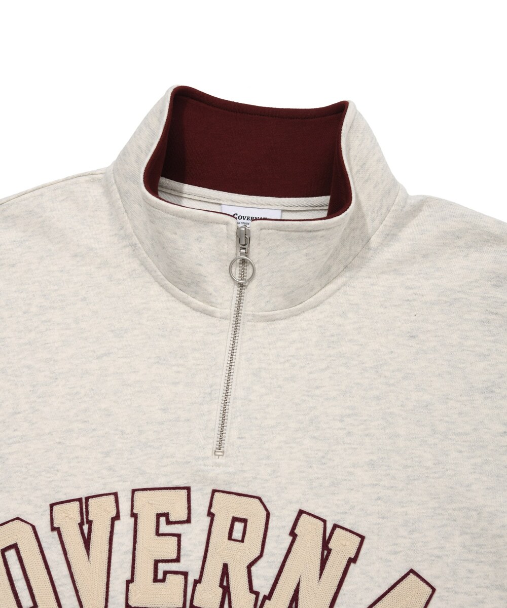 ARCH LOGO HALF ZIP-UP SWEATSHIRT