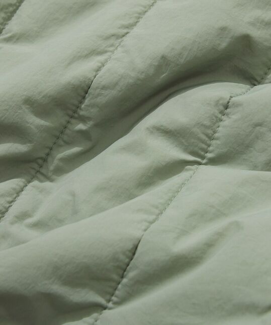 QUILTING HALF ZIP-UP OVER FIT SWEATSHIRT